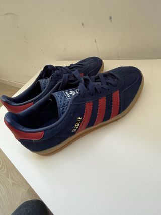 Adidas Gazelle Mujer Talla 37 Azul/Rojo