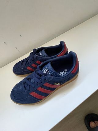 Adidas Gazelle Mujer Talla 37 Azul/Rojo