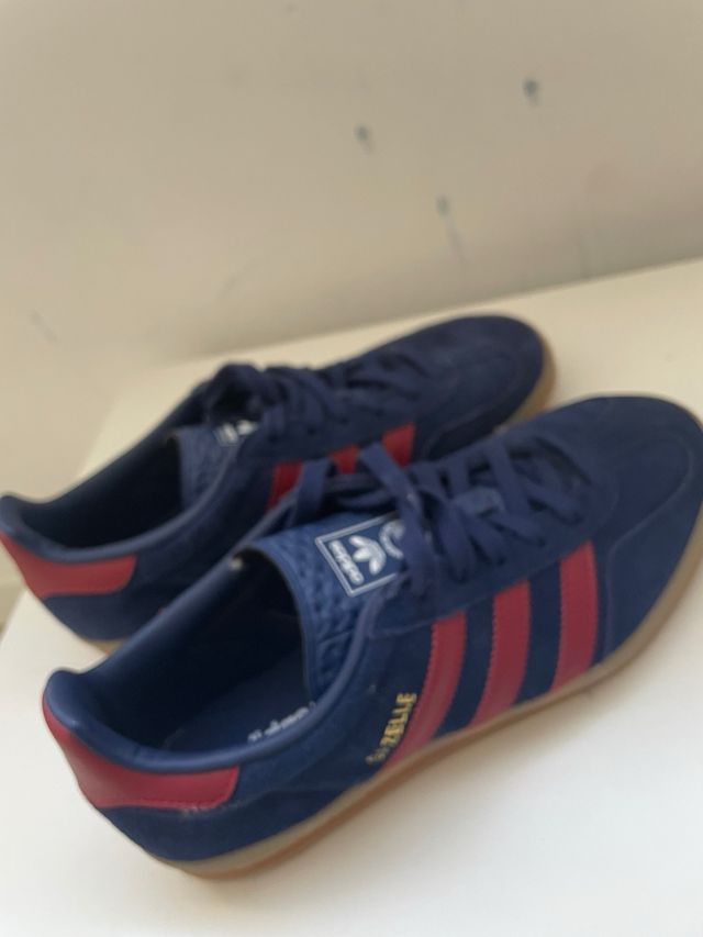 Adidas Gazelle Mujer Talla 37 Azul/Rojo