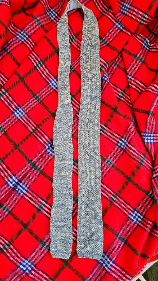 Corbata calcetin azul