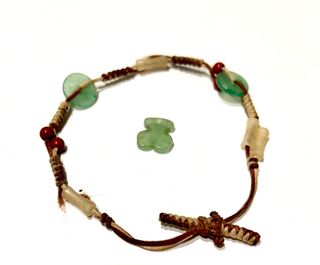 Pulsera Tous Tibet Jade y Piedras blancas
