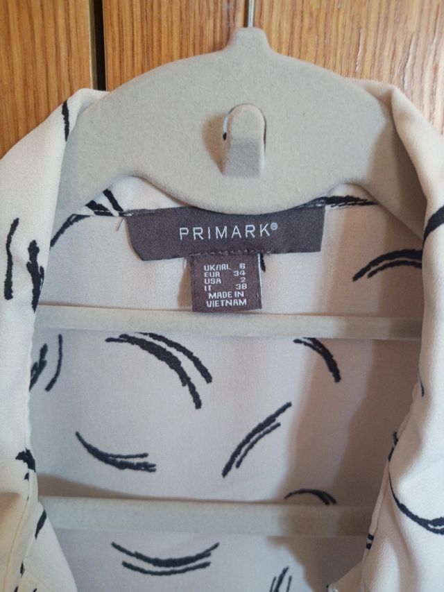 Camicia bianca con stampa nera Primark