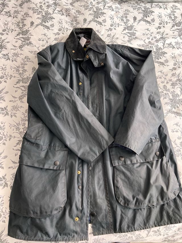 Barbour Border Hombre Talla 42 Chaqueta Verde