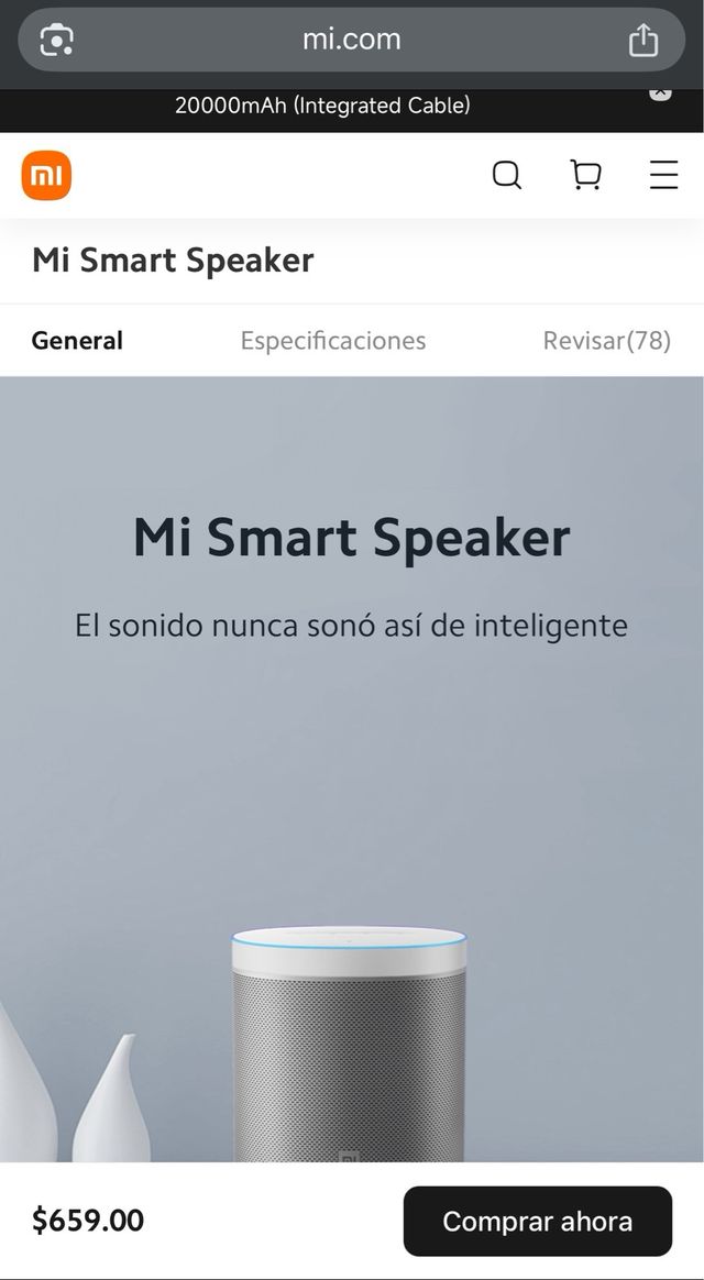 Altavoz Inteligente Xiaomi Mi Smart Speaker