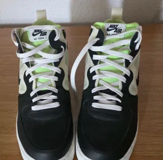 Nike Air Force 1 Talla 42 Negro/Verde