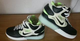 Nike Air Force 1 Talla 42 Negro/Verde