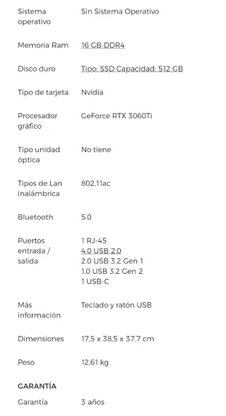 Ordenador Gaming Acer