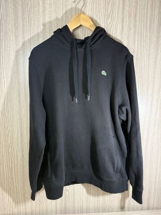 SUDADERA LACOSTE NEGRA