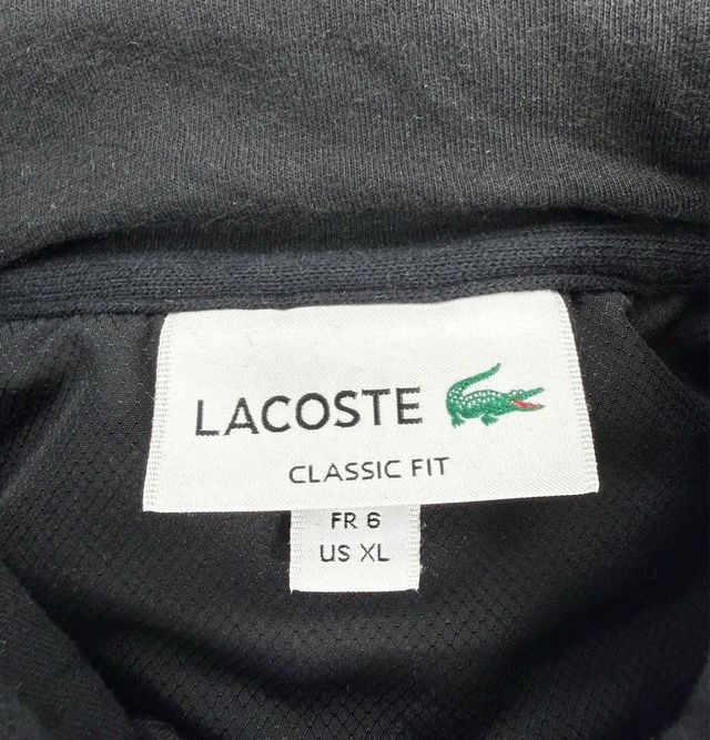 SUDADERA LACOSTE NEGRA