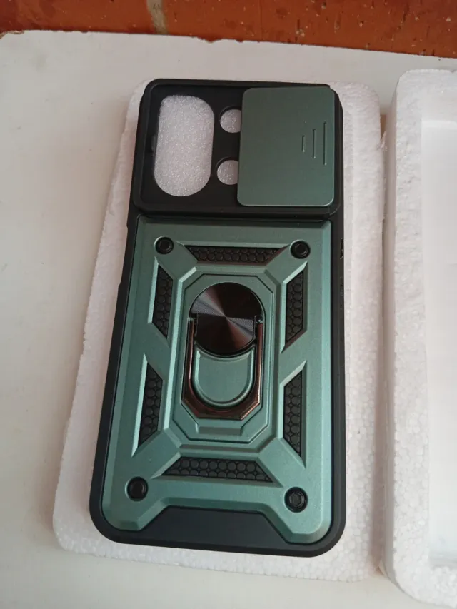 Funda Xiaomi Redmi C15 con anillo y tapa
