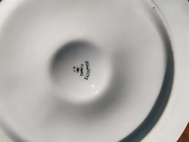 Platos de aperitivo de porcelana blanca