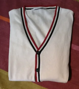 Jersey, suéter Zara Hombre Raya Roja Negra Blanca