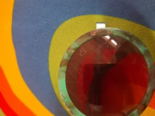 Gafas de sol redondas multicolor y turquesa