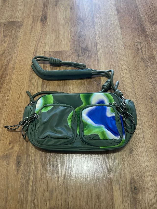 Bolso bandolera Parfois verde multicolor