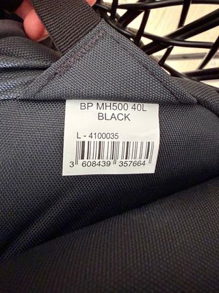 Mochila Quechua BP MH500 40L Negra