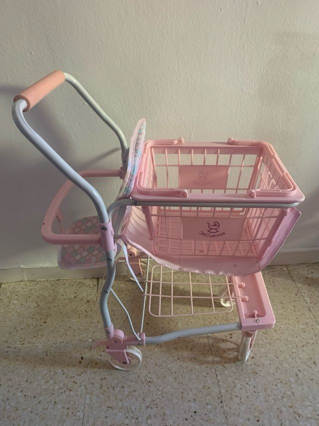 Carrito de compra para muñecos