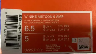 Nike Metcon 9 Amp Scarpe da Ginnastica Grigio/Bian
