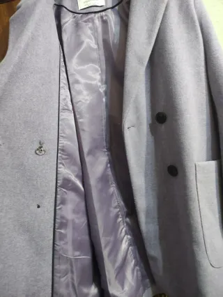 Abrigo corto de mujer oversize en lila