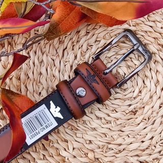 CINTURÓN MARRÓN ESTILO ITALIANO 125 cm AMAWOLF