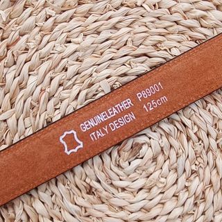 CINTURÓN MARRÓN ESTILO ITALIANO 125 cm AMAWOLF