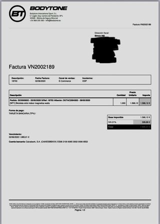 Bicicleta Estática Bodytone WT1