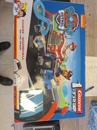 Pista Scalextric Patrulla Canina Chase y Marshall