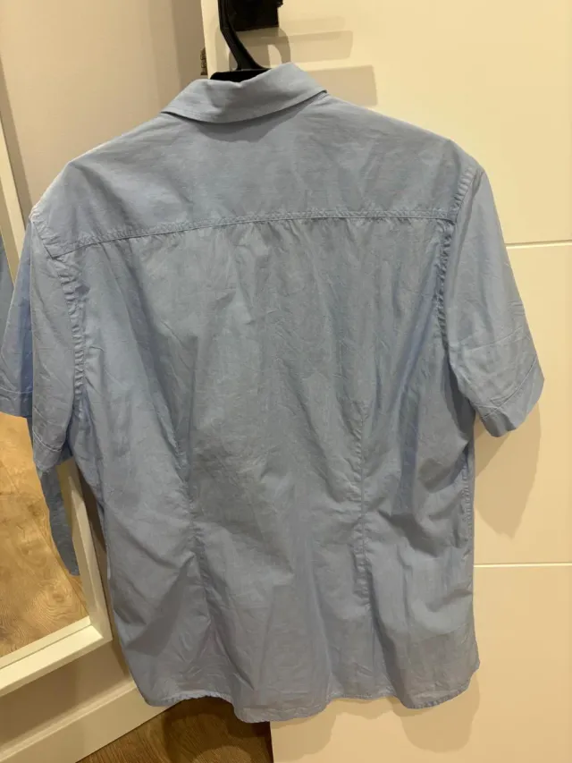 Camisa Mango azul clarito talla M