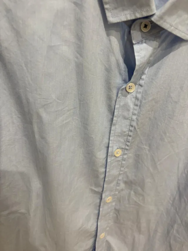 Camisa Mango azul clarito talla M