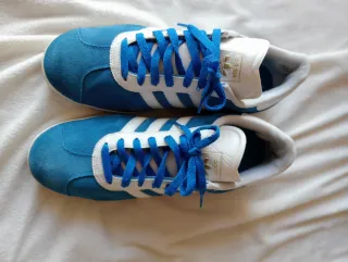 Zapatillas Adidas Gazelle Azul/Blanco Talla 44.5