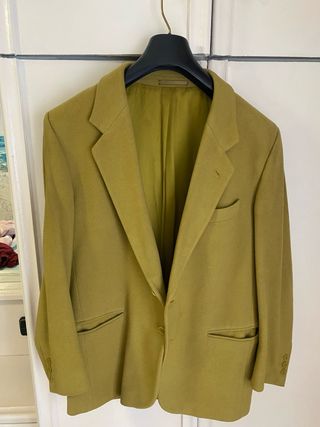 Abrigo americano verde pistacho hombre