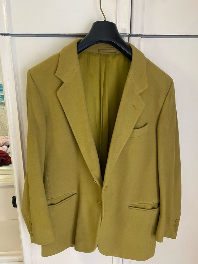 Abrigo americano verde pistacho hombre