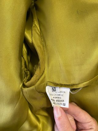 Abrigo americano verde pistacho hombre