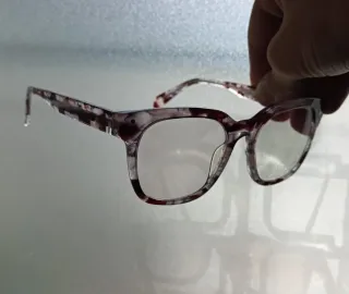 Occhiali da vista tartarugati maculati