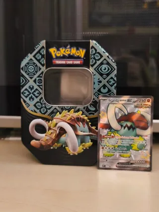 Carta Pokémon Grandizanne EX Full Art + Tin