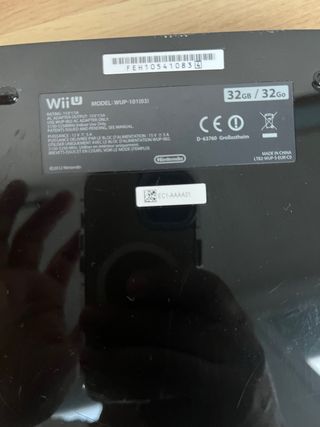 Consola Nintendo Wii U Negra