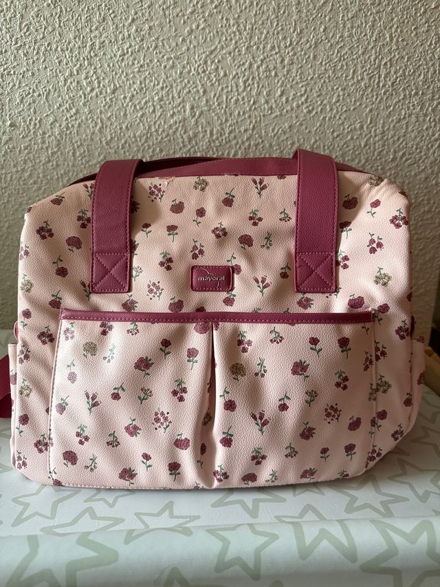 Bolso cambiador Mayoral flores niña