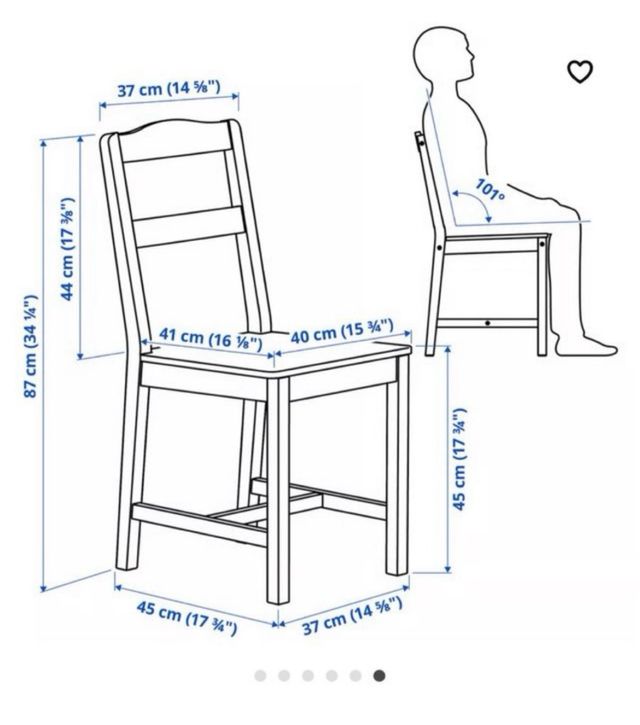 Mesa de comedor de madera con 4 sillas
