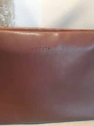 Bolso de piel marrón ACOSTA
