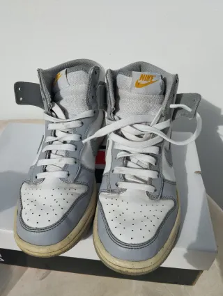 Nike Dunk High bianche e grigie - taglia 36.5