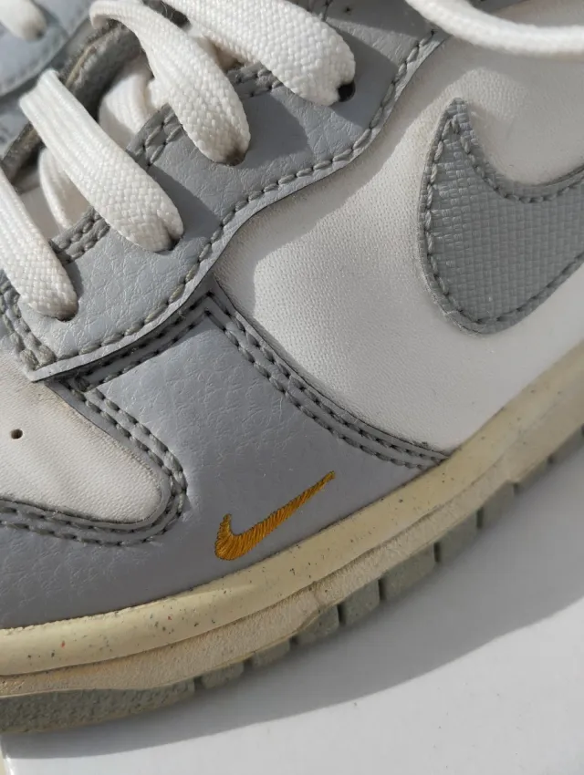 Nike Dunk High bianche e grigie - taglia 36.5