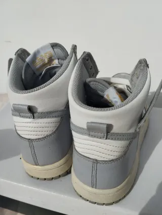 Nike Dunk High bianche e grigie - taglia 36.5