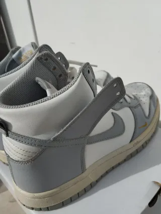 Nike Dunk High bianche e grigie - taglia 36.5