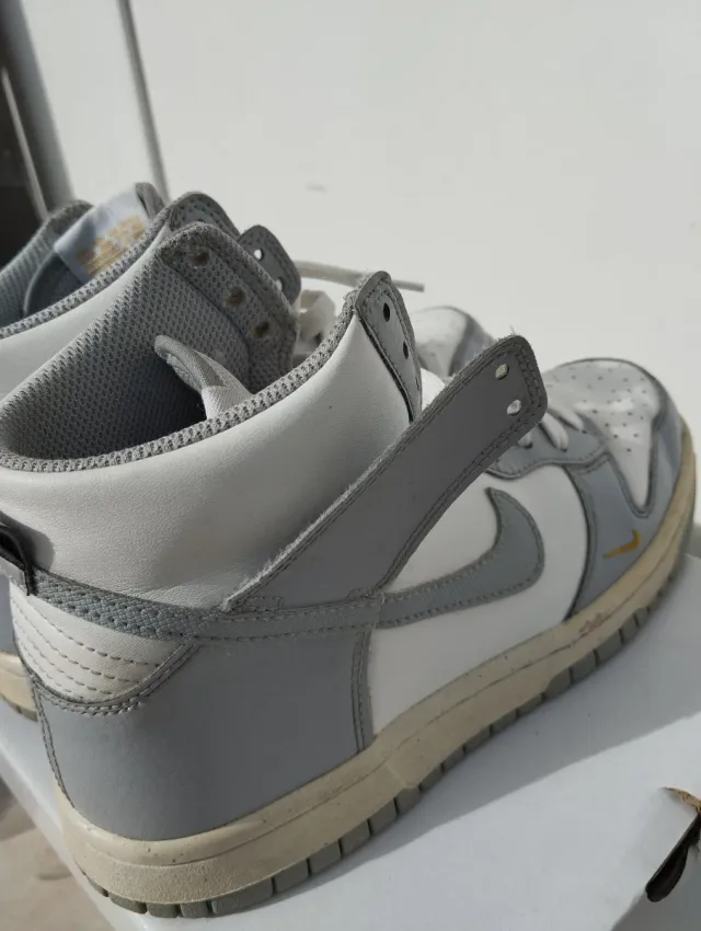 Nike Dunk High bianche e grigie - taglia 36.5