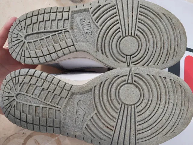 Nike Dunk High bianche e grigie - taglia 36.5