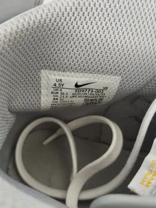 Nike Dunk High bianche e grigie - taglia 36.5