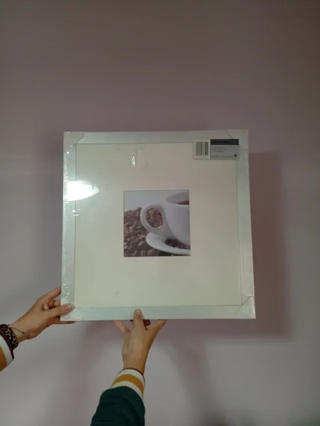 Marco de fotos cuadrado de aluminio, medidas 40*40