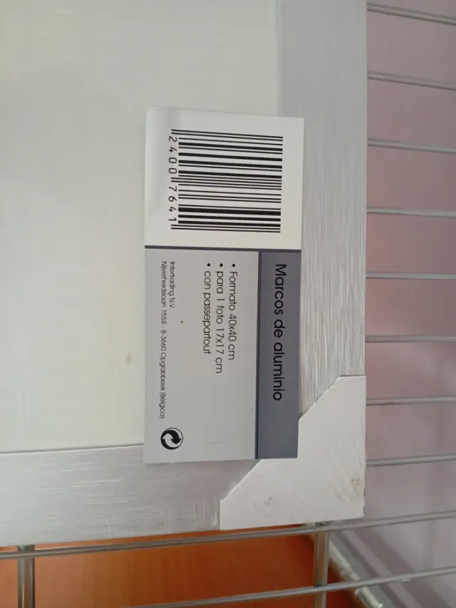 Marco de fotos cuadrado de aluminio, medidas 40*40