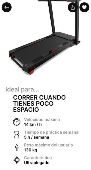 Cinta de correr DOMYOS POWERDECK poco uso