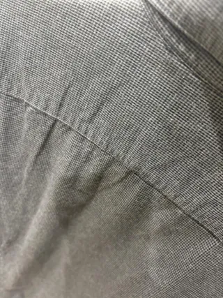 Camisa Mango Slim Fit Negra Puntos Blancos Talla M