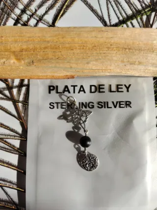 Colgante Plata Doble Protección Ónix